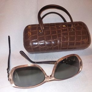 Vera Wang Anu Sunglass Frames Mahogany Crystal